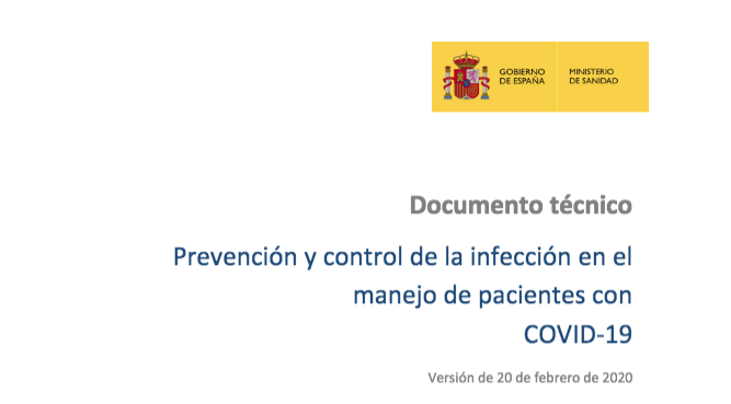 Lee más sobre el artículo Prevención y control de la infección en el manejo de pacientes con COVID-19