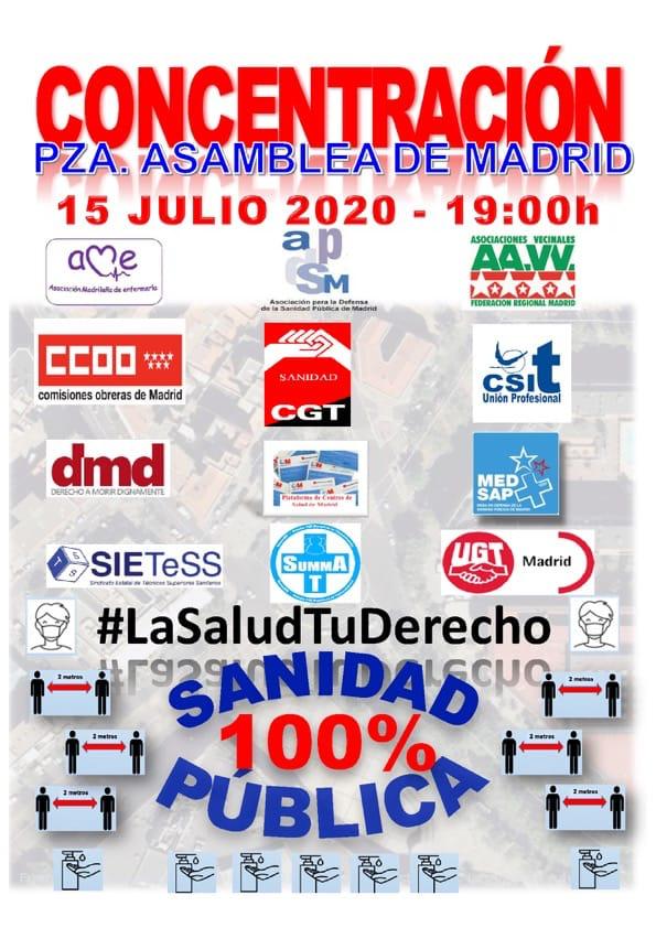 Lee más sobre el artículo Madrid|Concentración Plaza Asamblea de Madrid 15J 19h
