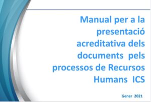 Lee más sobre el artículo Cataluña I Manual para la presentación acreditativa de los documentos en los procesos de Recursos humanos ICS