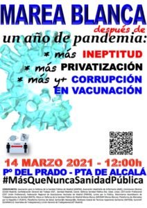 Lee más sobre el artículo La Marea Blanca vuelve a las calles en defensa de la sanidad pública