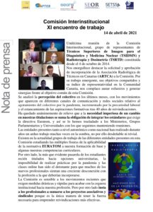 Lee más sobre el artículo Reunión de la Comisión Interinstitucional Imagen Médica y Radioterapia.