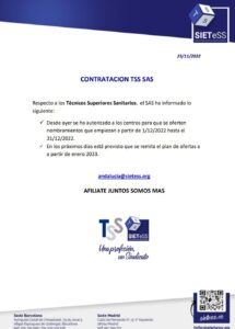 Lee más sobre el artículo ANDALUCÍA: CONTRATACIÓN DE TÉCNICOS SUPERIORES SANITARIOS