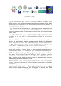 Lee más sobre el artículo COMUNICADO OFICIAL REUNION INCUAL