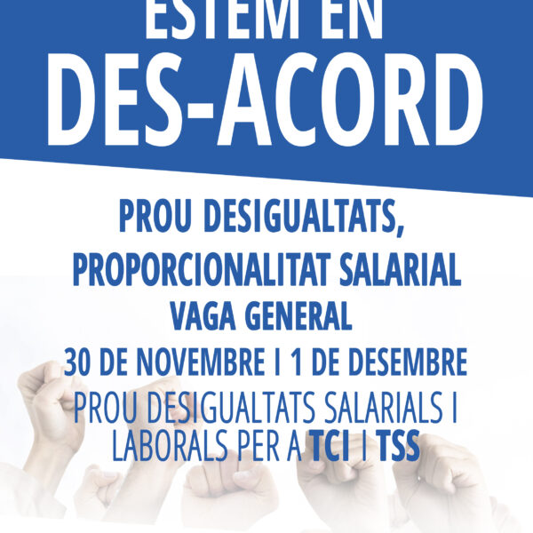 Cartel huelga TSS ICS