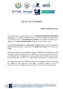 Lee más sobre el artículo NOTA DE PRENSA