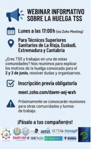 Lee más sobre el artículo WEBINAR INFORMATIVO SOBRE LA HUELGA TSS