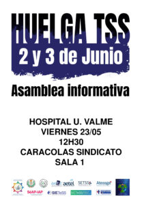 Lee más sobre el artículo Andalucía: Asamblea informativa TSS