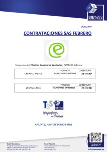 Lee más sobre el artículo Andalucía: Contrataciones SAS febrero de 2026