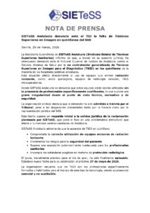 Lee más sobre el artículo SIETeSS  denuncia ante el TSJ la falta de Técnicos Superiores en Imagen en quirófanos del SAS