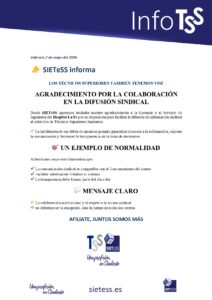 Lee más sobre el artículo C. Valenciana: Agradecimiento por la colaboración en la difusión sindical en el Hospital La Fe