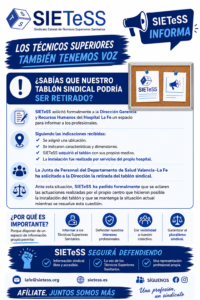 Lee más sobre el artículo Situación actual en el Hospital Universitarí i Politécnic La Fe ¿QUÉ ESTÁ OCURRIENDO CON NUESTRO TABLÓN SINDICAL?