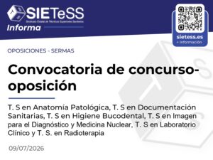 Lee más sobre el artículo Madrid: Convocatoria de concurso-oposición para varias especialidades de Técnicos Superiores Sanitarios