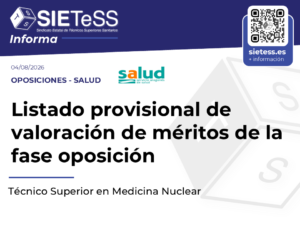 Lee más sobre el artículo Aragón: Listados provisionales de valoración de méritos de la fase oposición para Técnico Superior en Medicina Nuclear
