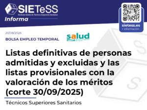 Lee más sobre el artículo Aragón: Listas definitivas de personas admitidas y excluidas y lista provisional de valoración de méritos de la bolsa de empleo temporal (corte 30/09/2025)