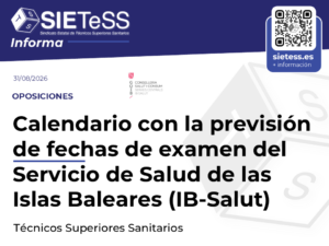 Lee más sobre el artículo Baleares: Calendario con la previsión de fechas de examen para Técnicos Superiores Sanitarios