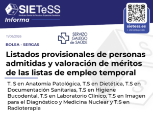 Lee más sobre el artículo Galicia: Listados provisionales de personas admitidas y valoración de méritos de las listas de empleo temporal para Técnicos Superiores Sanitarios