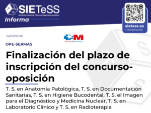 Lee más sobre el artículo Madrid: Finalización del plazo de inscripción de las pruebas selectivas para las diferentes especialidades de Técnicos Superiores Sanitarios