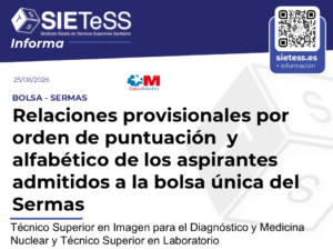 Lee más sobre el artículo Madrid: Listados provisionales de la bolsa de empleo temporal para Técnico Superior en Imagen para el Diagnóstico y Medicina Nuclear y Técnico Superior en Laboratorio Clínico