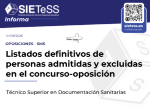 Lee más sobre el artículo Murcia: Listados definitivos de personas admitidas y excluidas en el concurso-oposición para Técnico Superior en Documentación Sanitarias