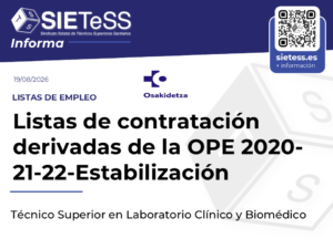 Lee más sobre el artículo País Vasco: Listas de contratación derivadas de la OPE 2020-21-22-Estabilización para Técnico Superior en Laboratorio Clínico