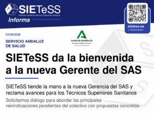 Lee más sobre el artículo Andalucía: Damos la bienvenida a la nueva Gerente del SAS y reclamamos avances para los TSS
