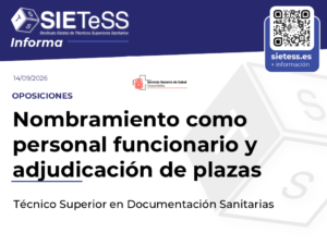 Lee más sobre el artículo Navarra: Nombramiento como personal funcionario y adjudicación de plazas para Técnico Superior en Documentación Sanitarias