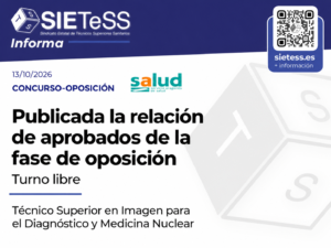 Lee más sobre el artículo Aragón: publicada la relación de aprobados de la fase de oposición de Técnico Superior en Imagen para el Diagnóstico y Medicina Nuclear