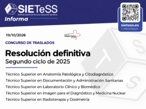 Lee más sobre el artículo Murcia: resolución definitiva del concurso de traslados de cinco especialidades de Técnicos Superiores Sanitarios
