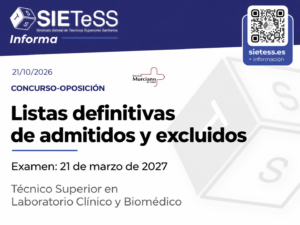 Lee más sobre el artículo Murcia: listas definitivas y fecha de examen para Técnico Superior en Laboratorio Clínico y Biomédico