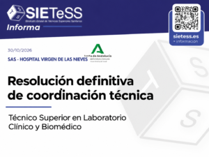 Lee más sobre el artículo SAS: resolución definitiva del puesto de coordinación de Técnico Superior en Laboratorio Clínico y Biomédico en el Hospital Virgen de las Nieves