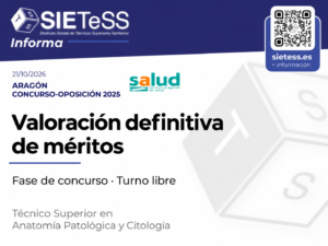 Lee más sobre el artículo Aragón: valoración definitiva de méritos del concurso-oposición para Técnico Superior en Anatomía Patológica y Citología